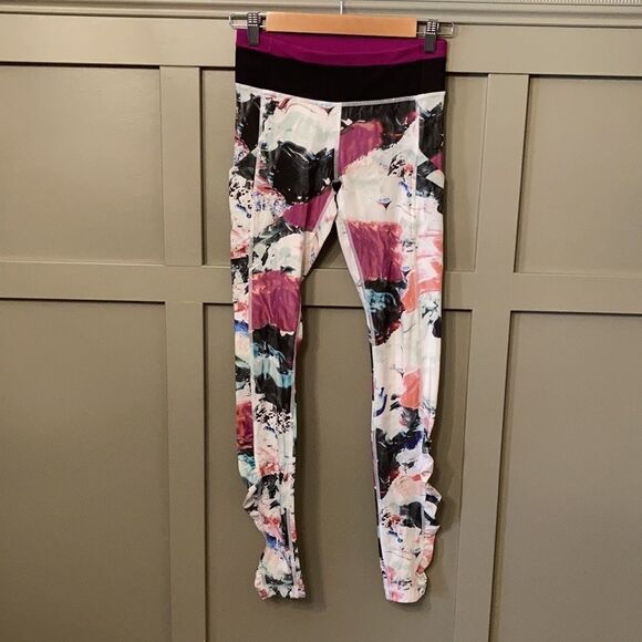 lululemon athletica Pants - Lululemon Speed Tight III Full-On Luxtreme Pigment Wave Multi / Black / Plum 4